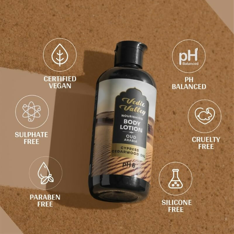 Vedic Valley Oud Arabia Body Lotion for Women & Men