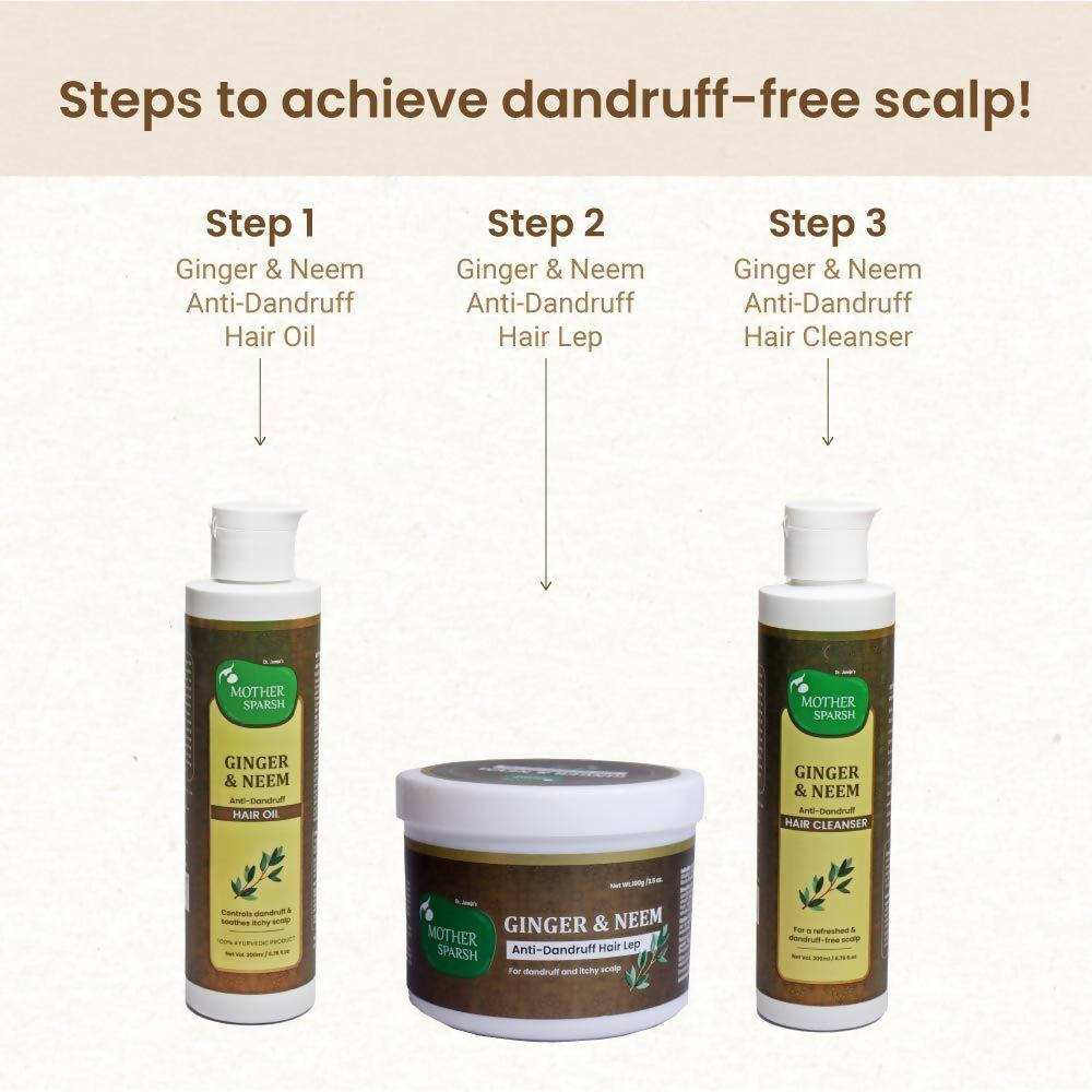 Mother Sparsh Ginger & Neem Anti-Dandruff Kit