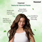 Vasmol Natural Henna Paste Ready To Use