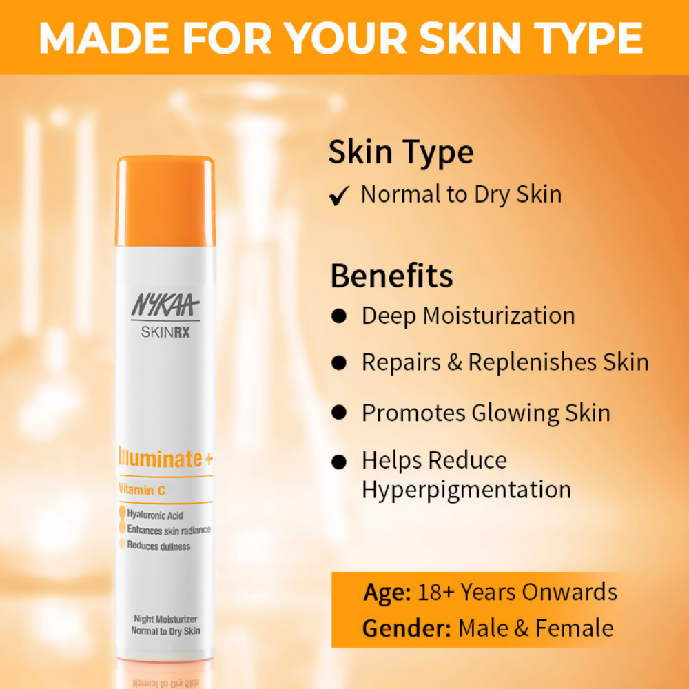 Nykaa SkinRX Vitamin C Illuminate + Night Moisturizer