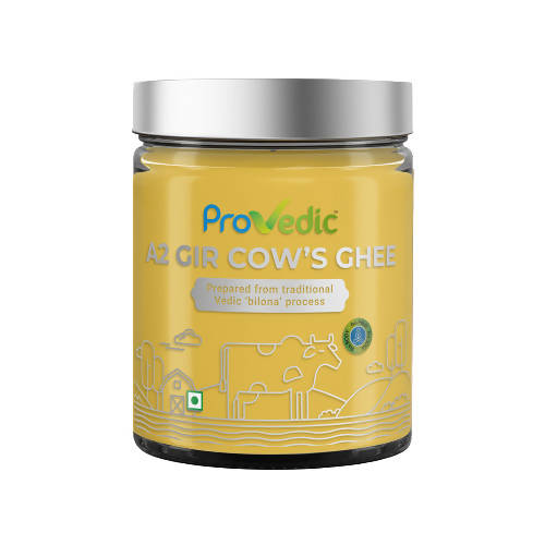 ProVedic A2 Gir Cow's Ghee | For Healthy & Strong Immunity | Prepared using Hand-Churning | Bilona Process | Pure Gir Cow Ghee | Bilona Desi Ghee