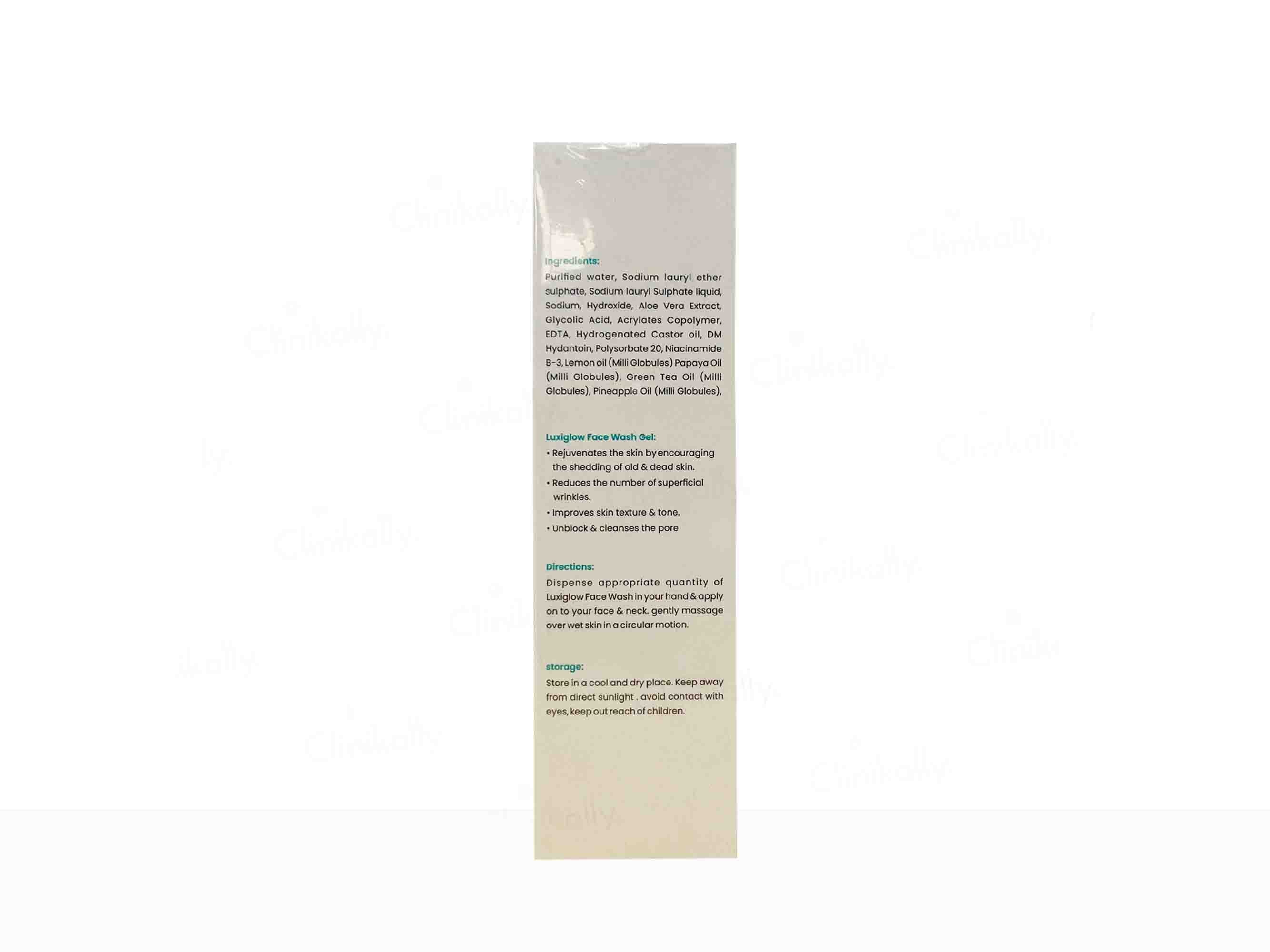 Luxiglow Triple Action Face Wash Gel