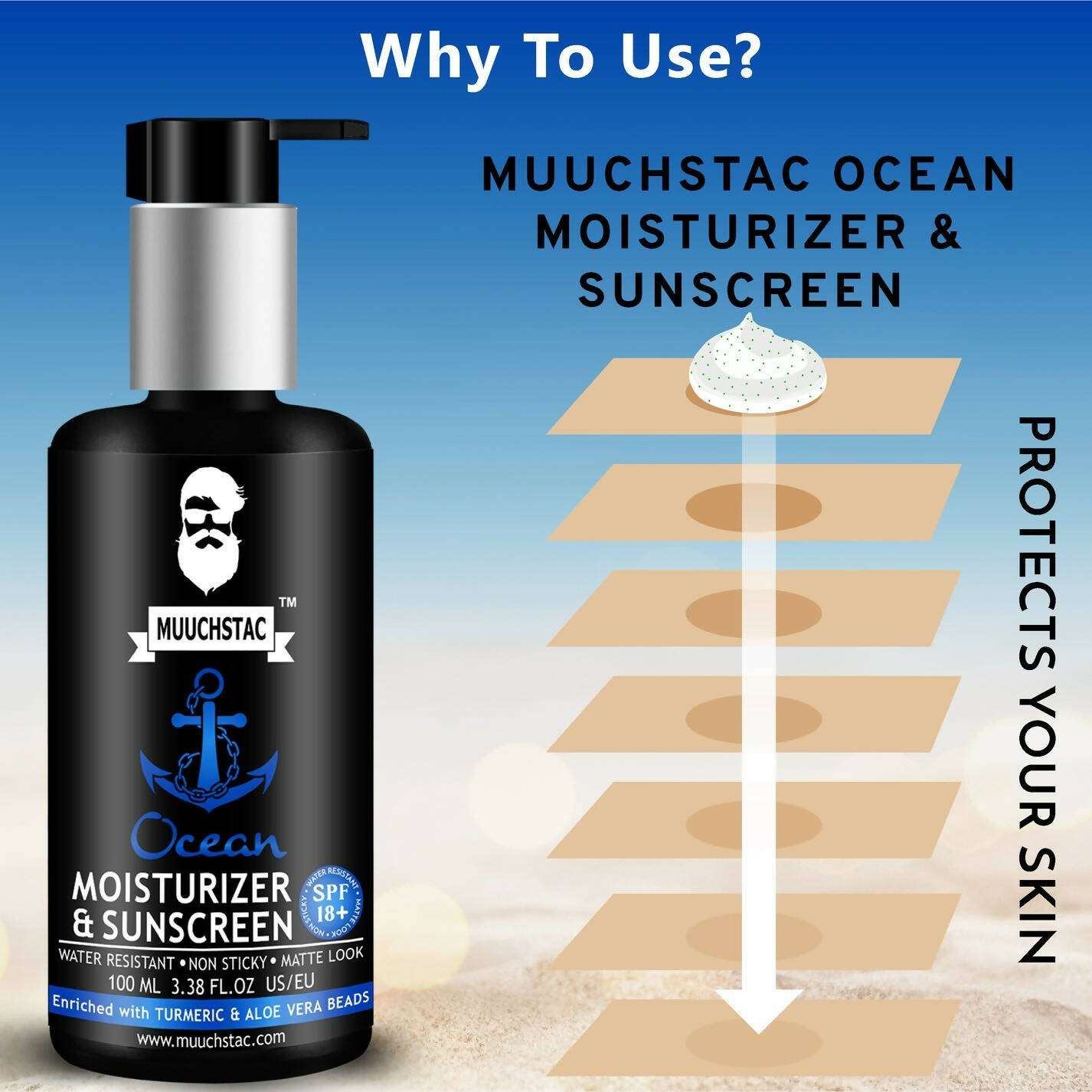 Muuchstac Ocean Moisturizer & Sunscreen For Men
