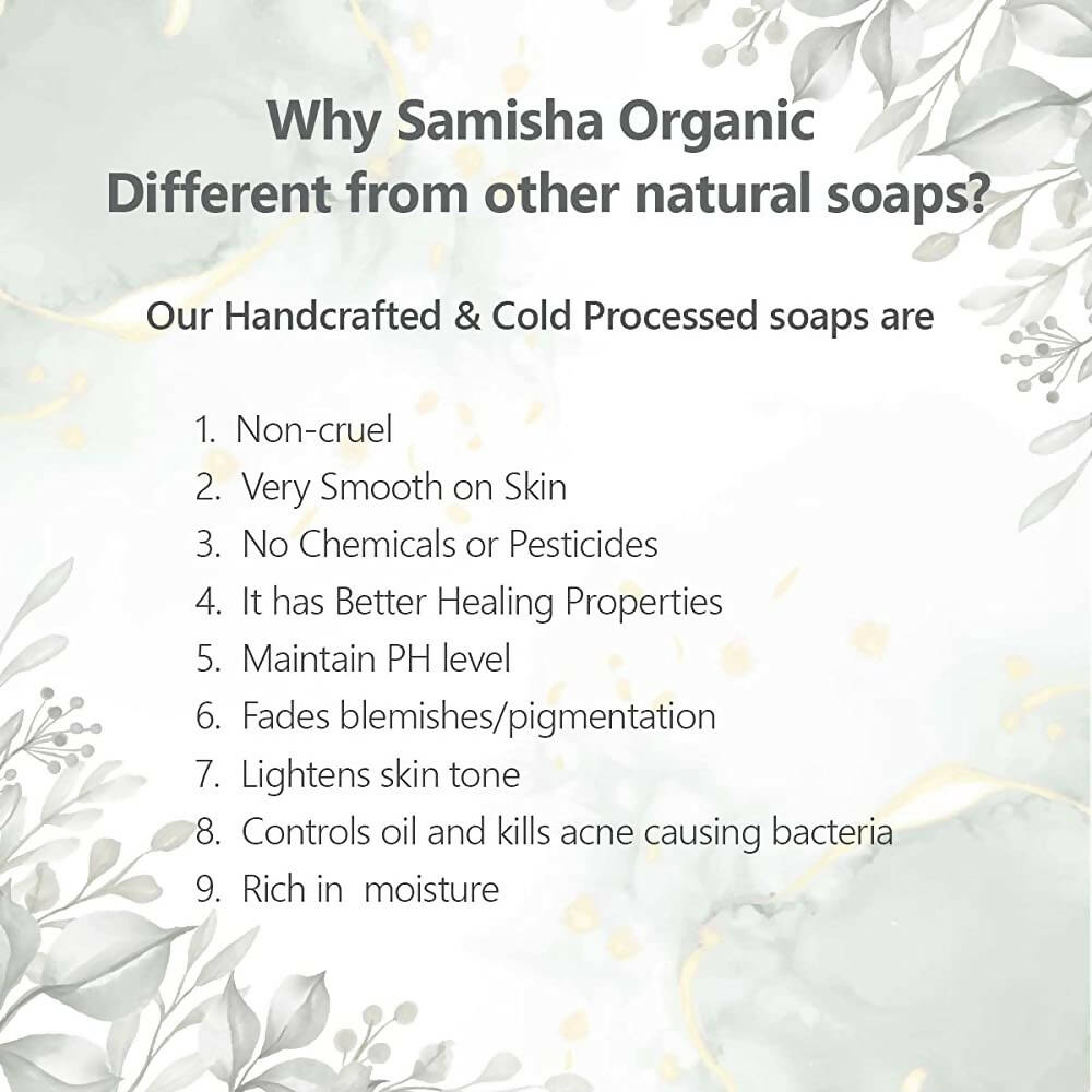 Samisha Organic Coconut Milk & Rice Flour Skin Healing Bathing Bar