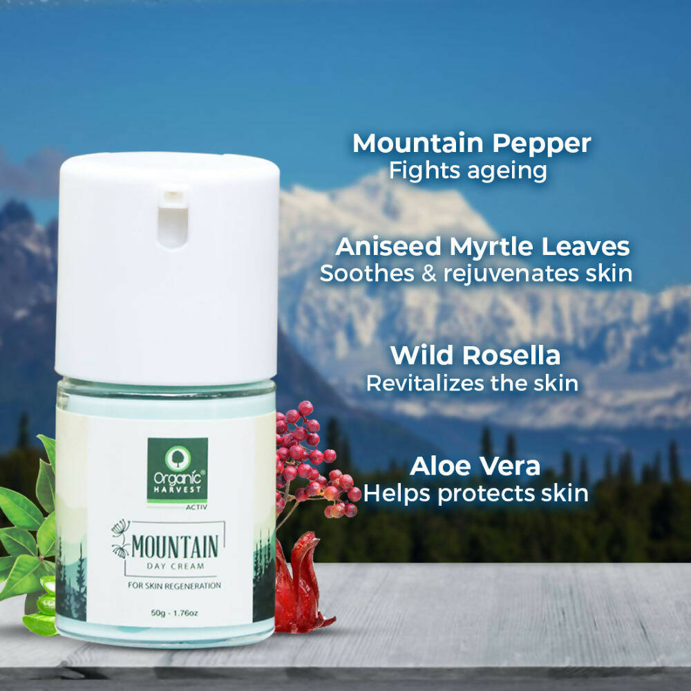 Organic Harvest Mountain Day Cream For Skin Regeneration
