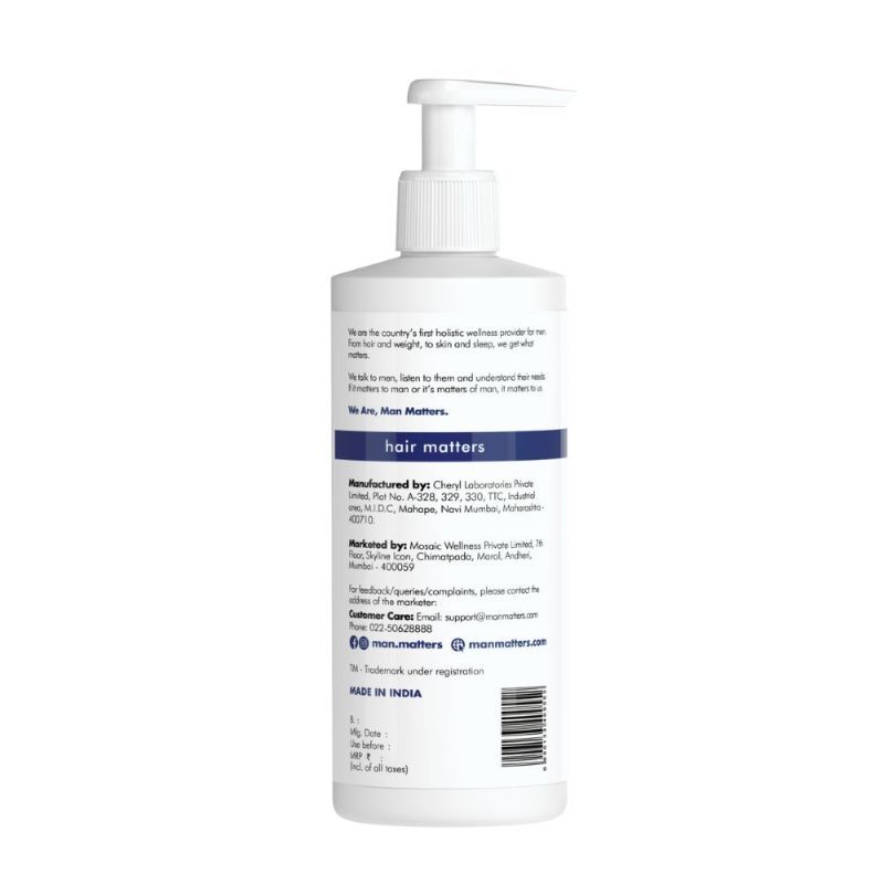 Man Matters Anti Hair Fall DHT Blocking Shampoo With Argan Oil, Biotin, Caffeine