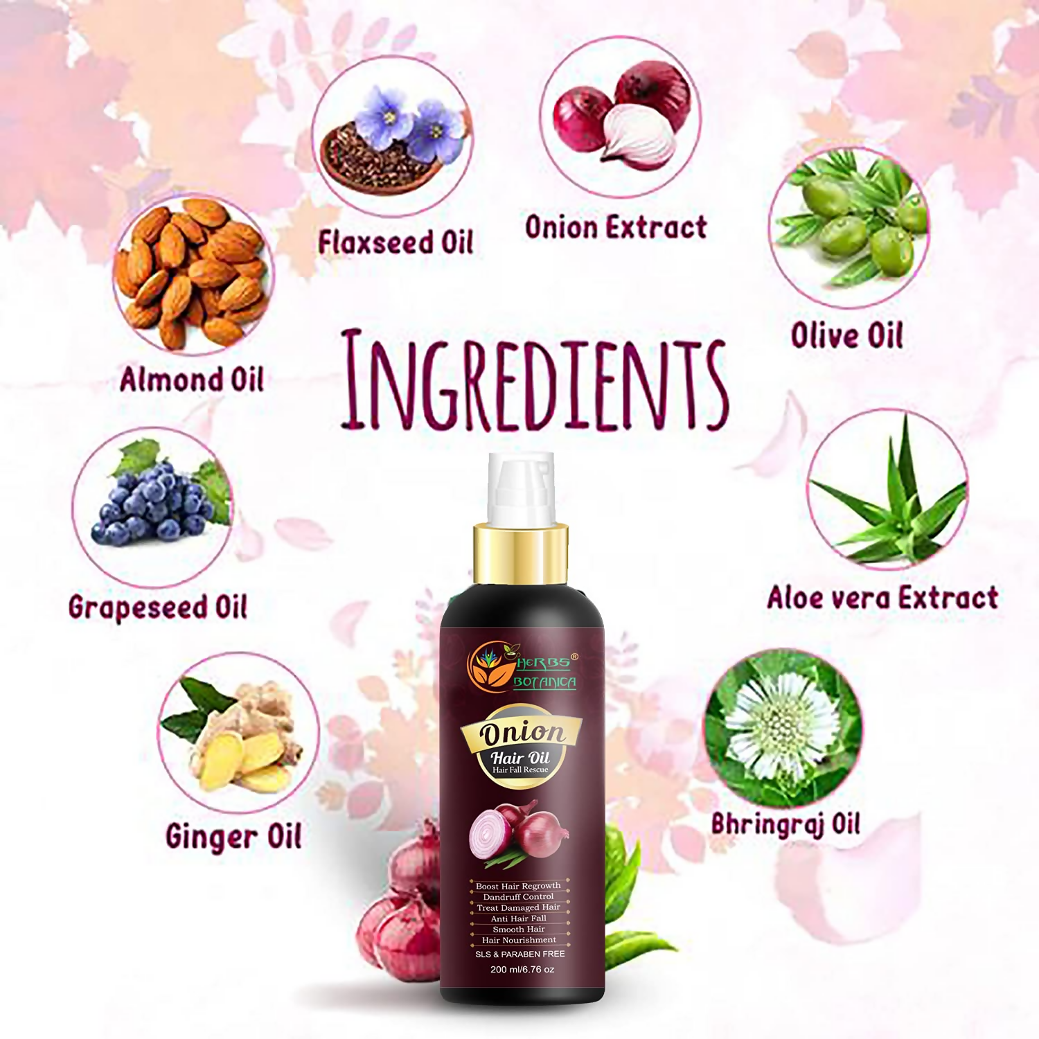 Herbs Botanica Red Onion Hair Oil
