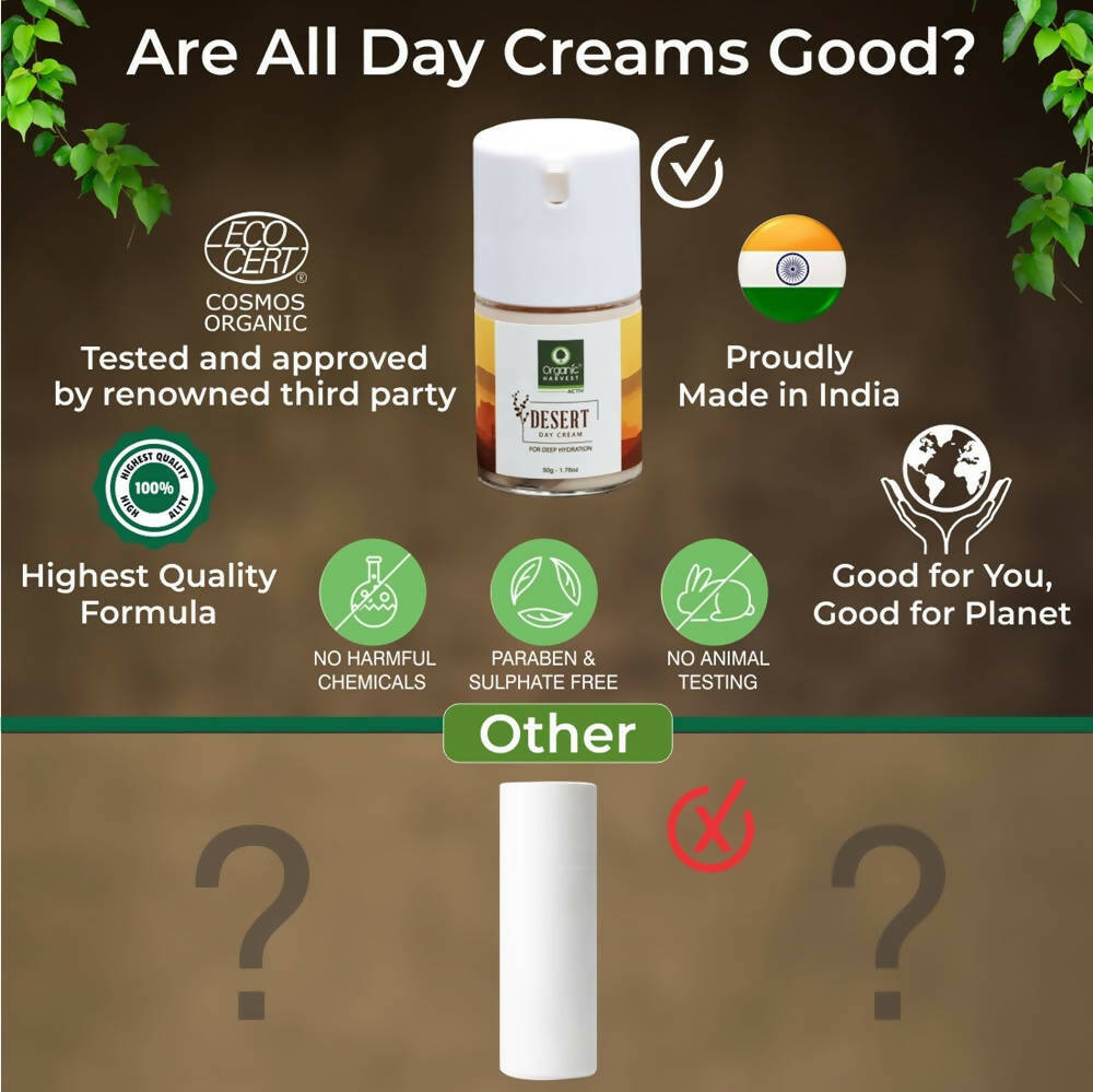 Organic Harvest Desert Day Cream For Deep Hydration