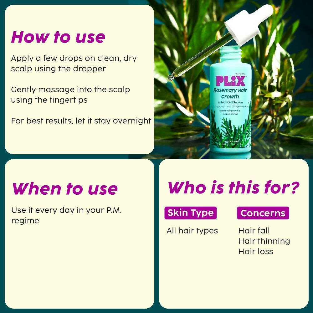 PLIX The Plant Fix Rosemary Advanced Hair Growth Serum