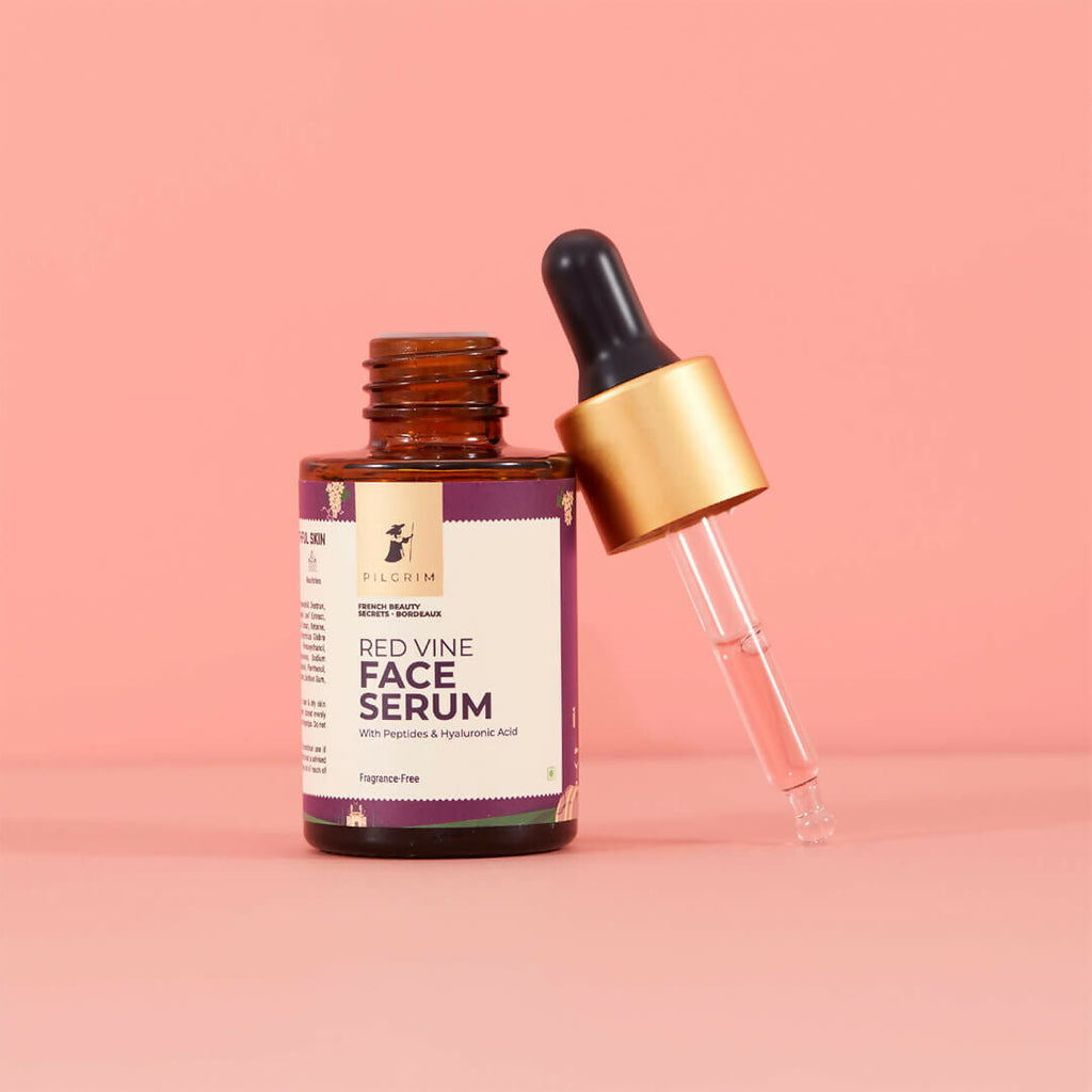 Pilgrim Red Vine Face Serum For Anti-Ageing