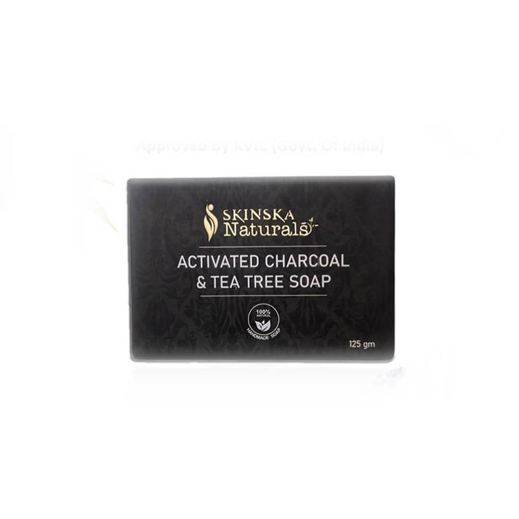 Skinska Natural Activated Charcoal & Tea Tree Soap