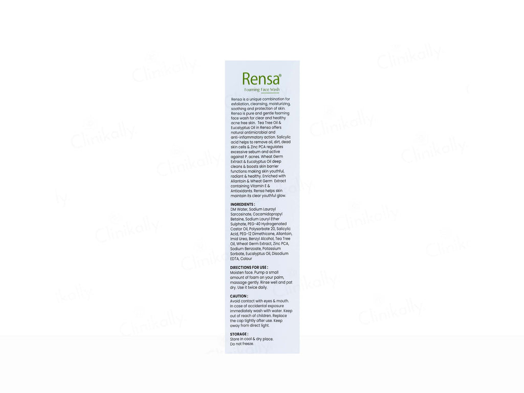 Rensa Foaming Face Wash