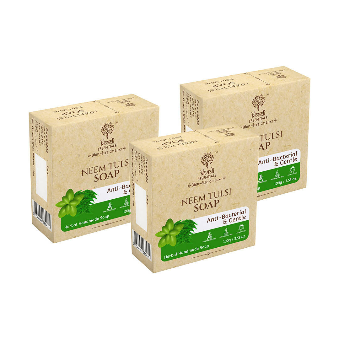 Khadi Essentials Neem & Tulsi Handmade Herbal Soap