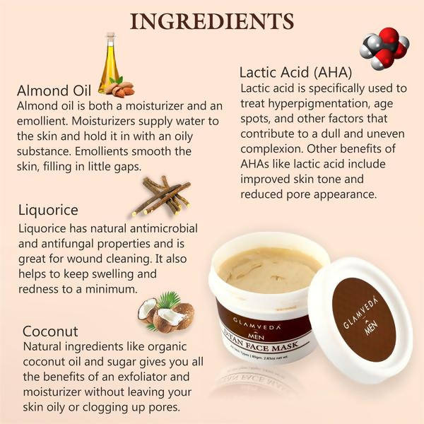 Glamveda Men Glow D Tan Face Scrub