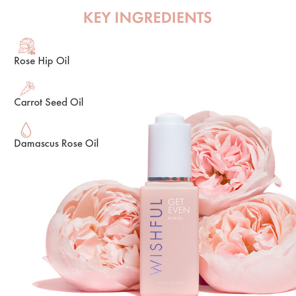 Wishful By Huda Beauty Get Even - Rose Oil - Korean Skincare