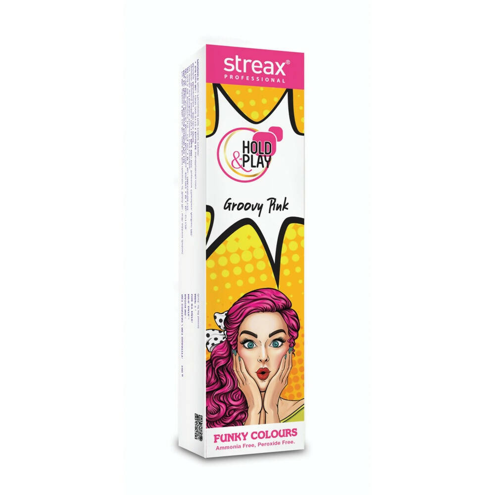 Streax Professional Hold & Play Funky Colours - Groovy Pink