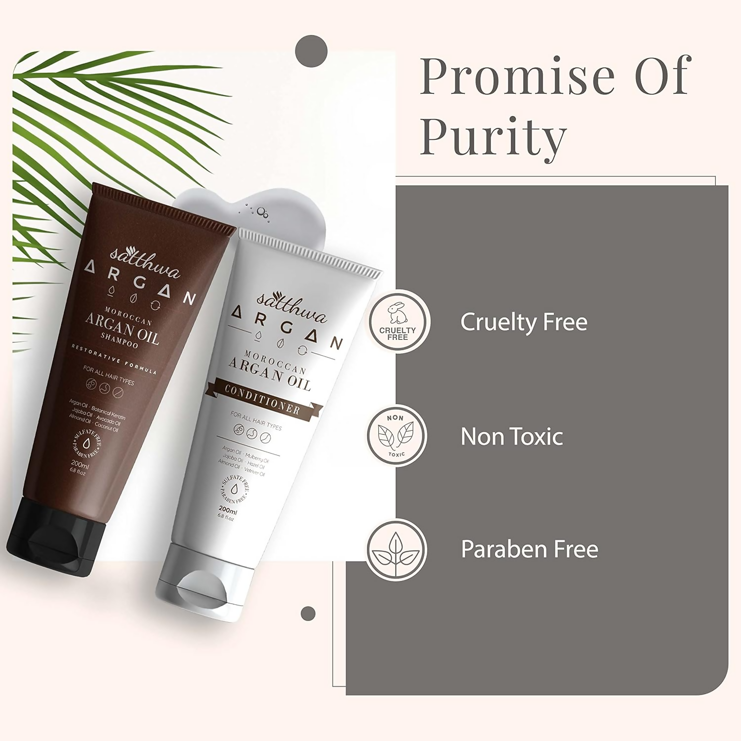 Satthwa Moroccan Argan Oil Shampoo & Conditioner Combo