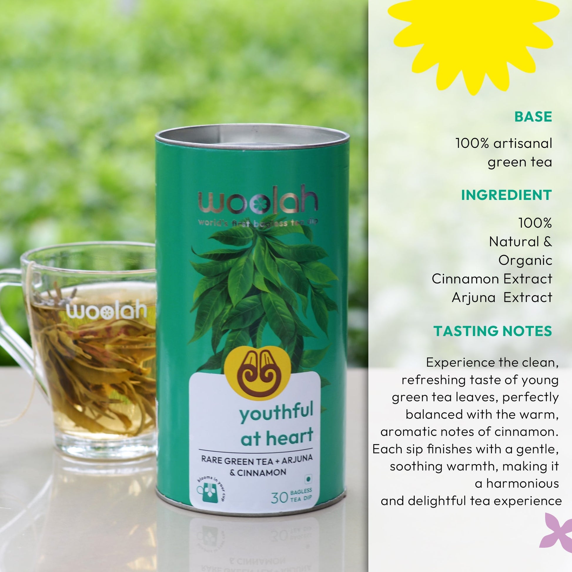 Rare Green Tea + Arjuna & Cinnamon