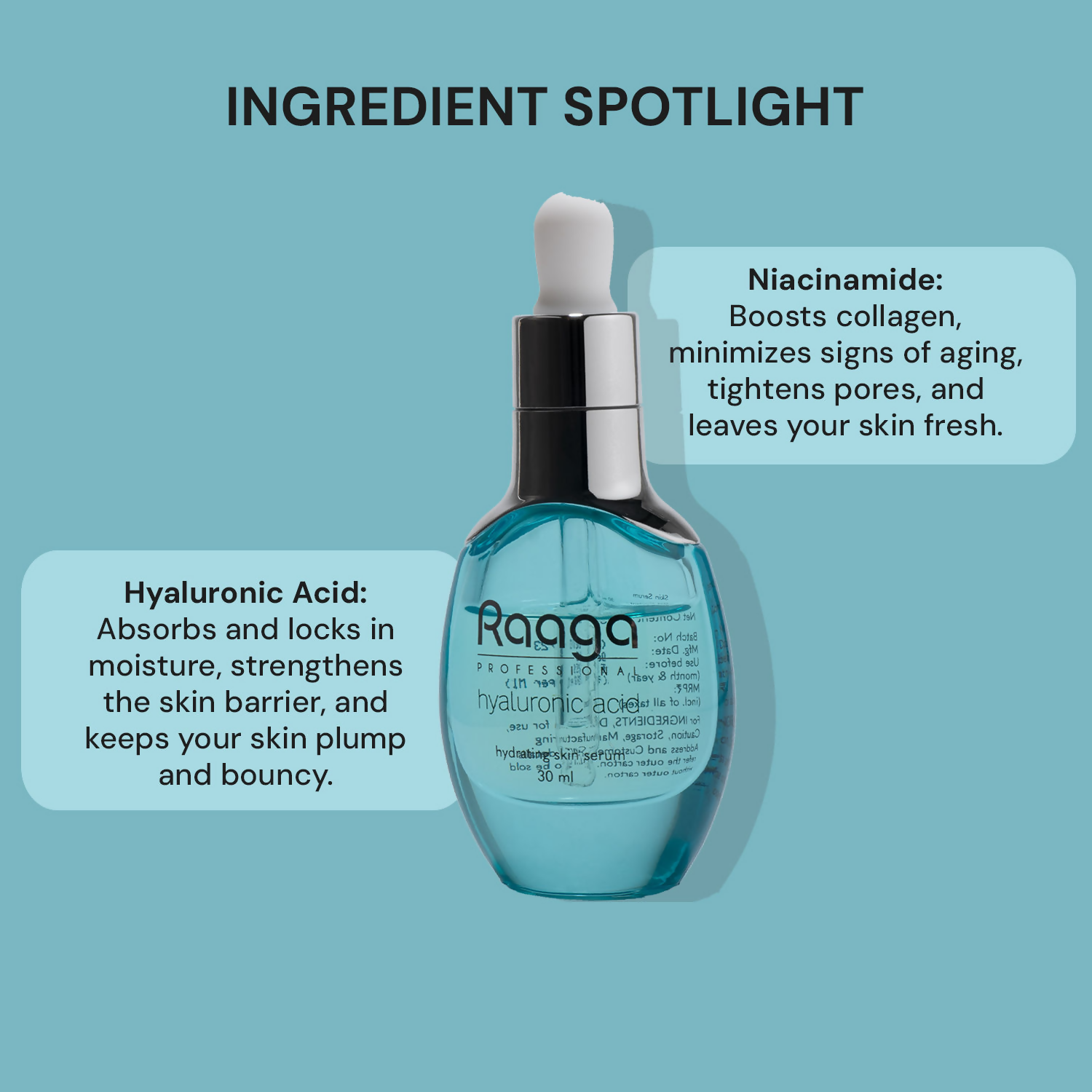 Raaga Professional Hyaluronic Acid Hydrating Face Serum