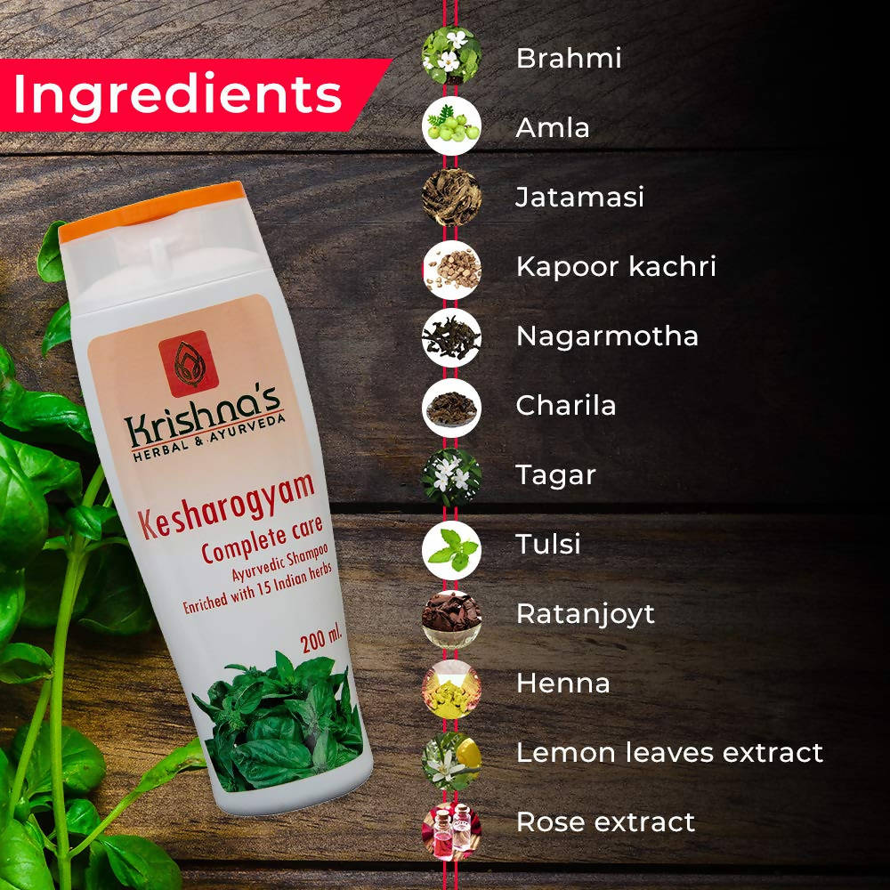 Krishna's Herbal & Ayurveda Kesharogyam Complete Care Shampoo