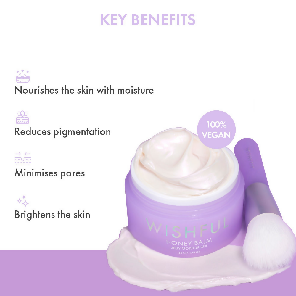 Wishful By Huda Beauty Honey Balm Jelly Moisturizer - Korean Skincare