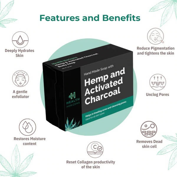 Health Horizons Charcoal and Hemp Soap