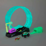 Hot Wheels Monster Trucks Glow-In-the Dark Epic Loop Challenge Playset for Ages 4+