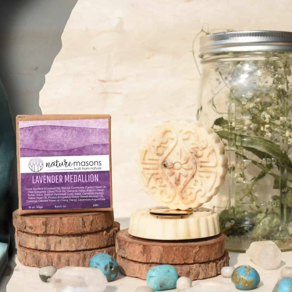 Nature Masons Lavender Medallion Soap Bar