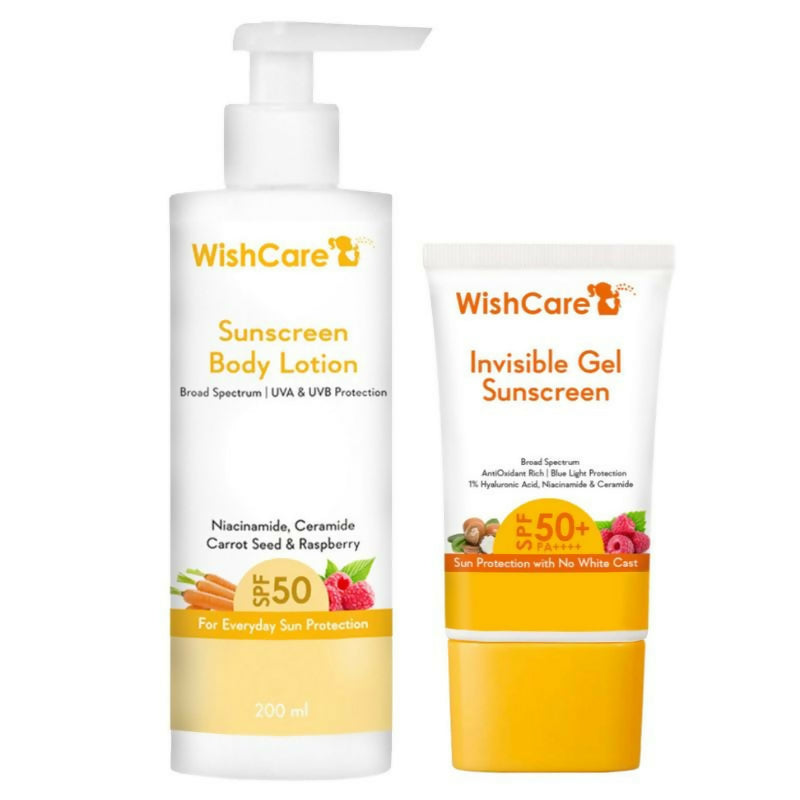 Wishcare Ceramide Sunscreen Kit - SPF 50 Broad Spectrum - PA+++ UVA & UVB Protection