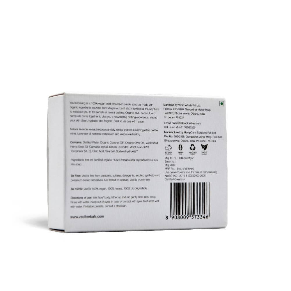 Vedi Herbals Lavender Castile Soap Bar