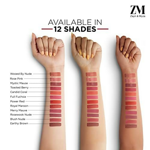 Zayn & Myza Transfer Proof Power Matte Lip Color - Blush Nude