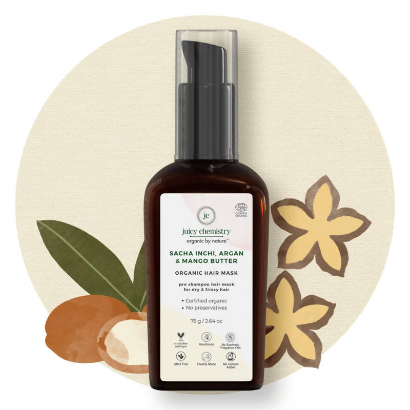 Juicy Chemistry Sacha Inchi, Argan & Mango Butter Hair Mask
