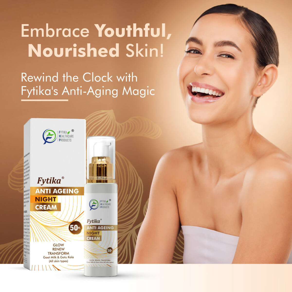 Fytika Anti-Aging Night Cream with Gotu Kola, Saffron and Lotus Flower Extract