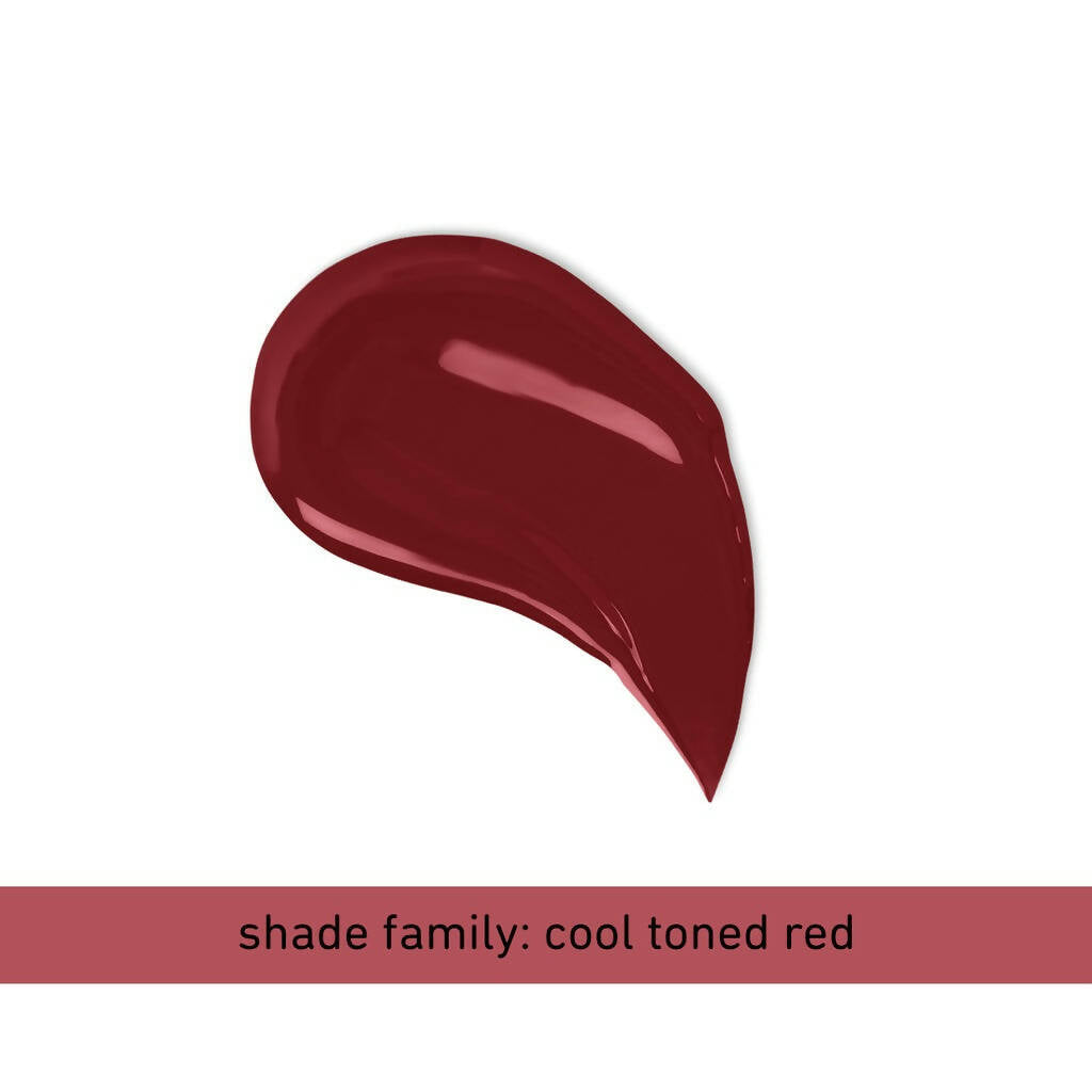Plum Glassy Glaze Lip Lacquer 3-in-1 Lipstick + Lip Balm + Gloss 11 Red My Mind