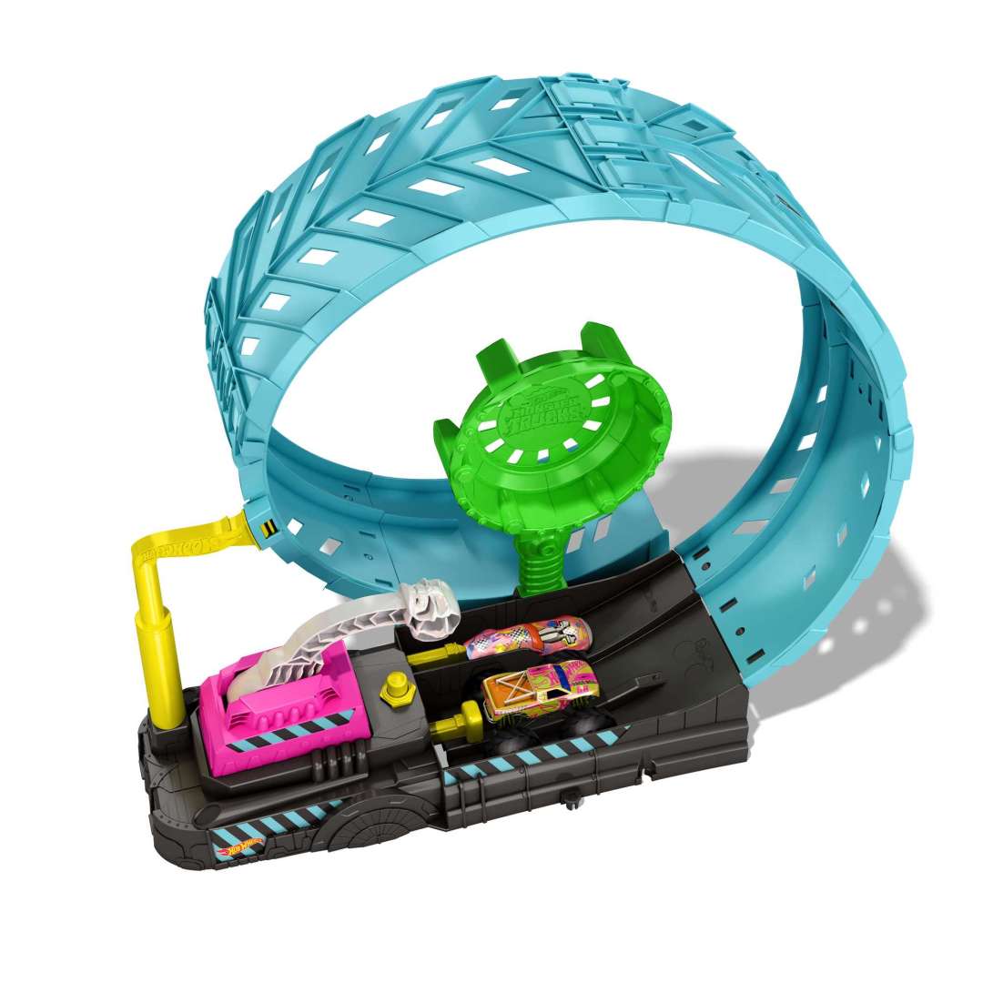 Hot Wheels Monster Trucks Glow-In-the Dark Epic Loop Challenge Playset for Ages 4+
