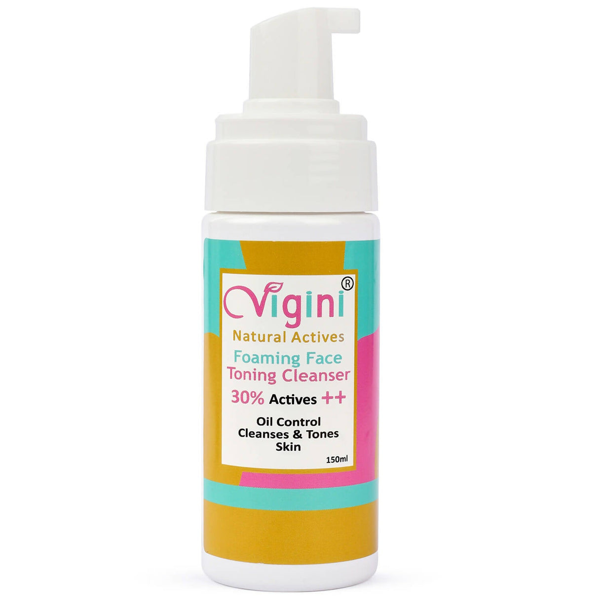 Vigini Natural Actives Foaming Face Toning Cleanser Face Wash for Men & Women