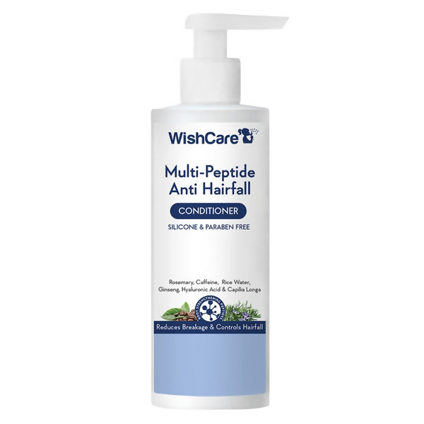 WishCare Multi Peptide Anti Hairfall Conditioner - Rice Water, Rosemary, Capilia Longa, Hyaluronic Acid & Caffeine 200ml