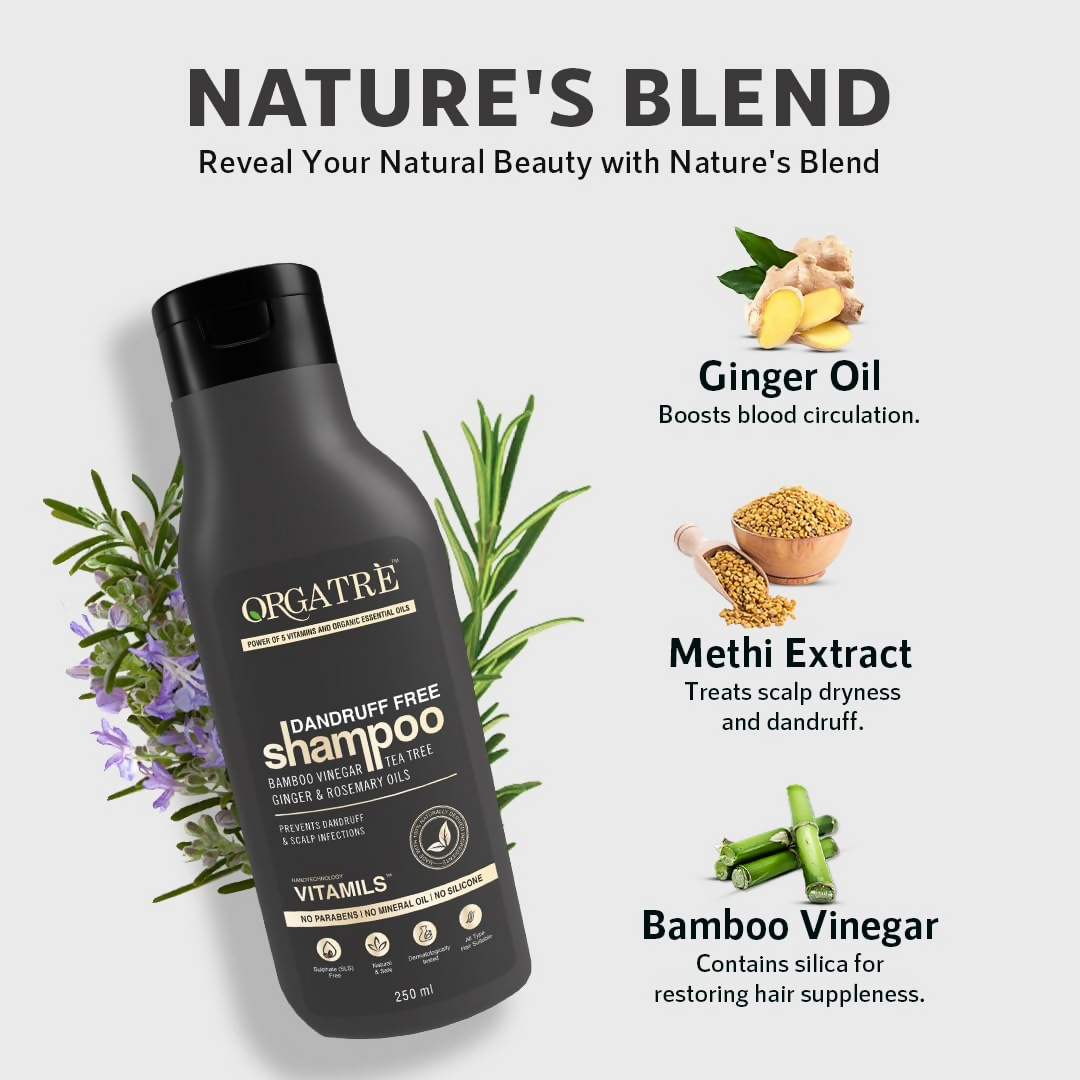 Orgatre Dandruff Free Shampoo For Men & Women