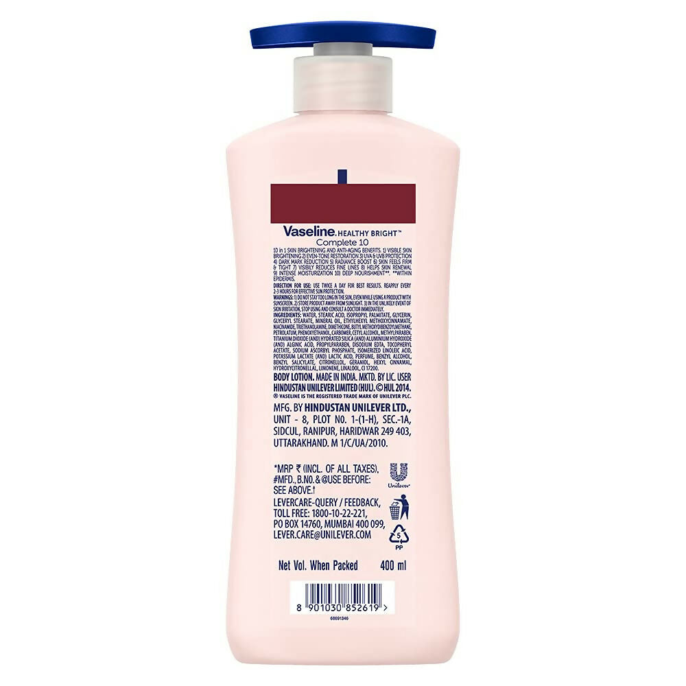 Vaseline Healthy Bright Daily Brightening & Complete 10 Body Lotion Combo