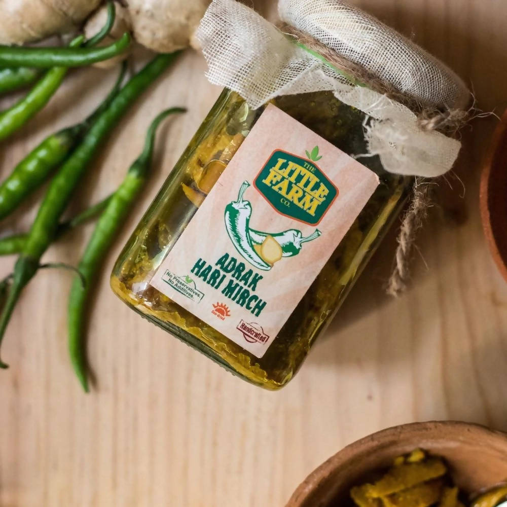 The Little Farm Co Adrak Hari Mirch Pickle