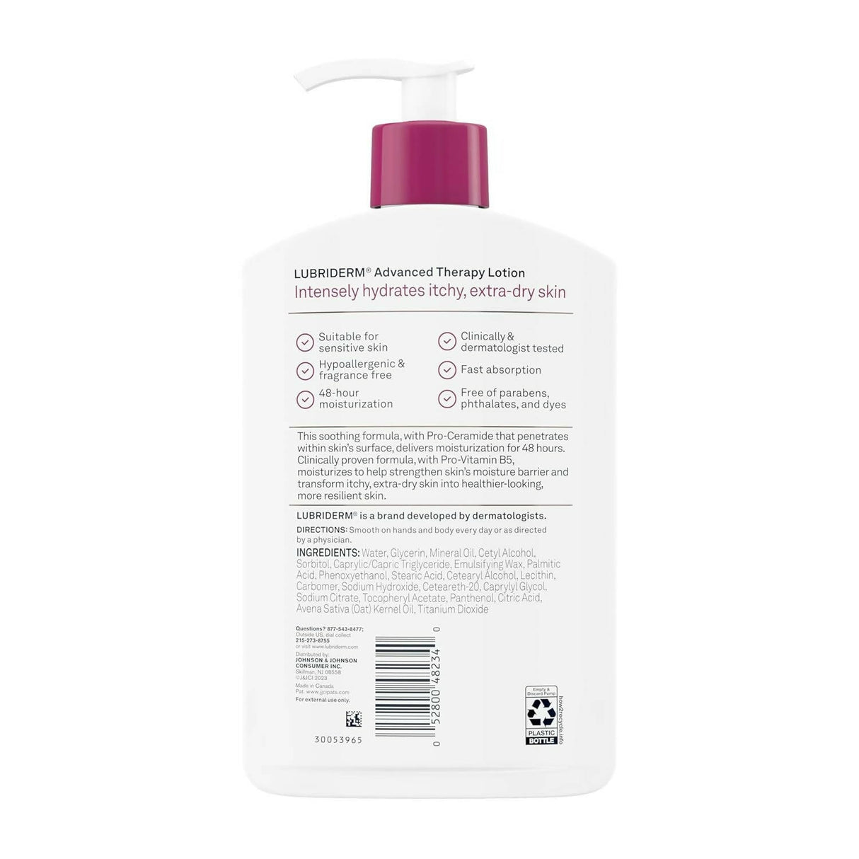 Lubriderm Advanced Therapy Moisturizing Hand And Body Lotion