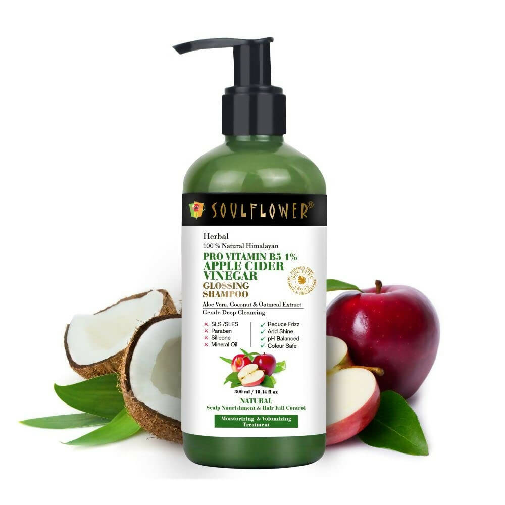 Soulflower Pro Vitamin B5 Apple Cider Vinegar Shampoo